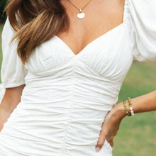 Last inn bildet i Galleri-visningsprogrammet, Dyp V-hals drapert rygg bundet mini kjole