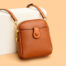 Last inn bildet i Galleri-visningsprogrammet, Liten firkantet veske med enkelt skulderstropp og kontrastfarger