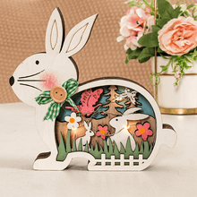 Last inn bildet i Galleri-visningsprogrammet, Wooden Easter Decoration with LED Light