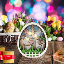 Last inn bildet i Galleri-visningsprogrammet, Wooden Easter Decoration with LED Light