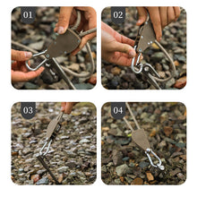 Last inn bildet i Galleri-visningsprogrammet, Bærbar Justerbar Fix Camping Tau