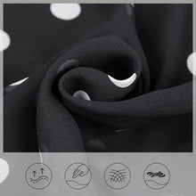 Last inn bildet i Galleri-visningsprogrammet, Svarte polkaprikkede chiffon-culottes