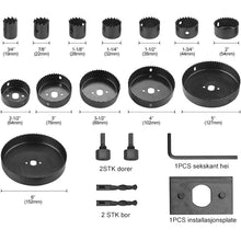 Last inn bildet i Galleri-visningsprogrammet, Hullsagssett (11 stk / 16 stk)