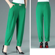 Last inn bildet i Galleri-visningsprogrammet, Uformelle bukser med stretchy midje i pluss størrelse for kvinner