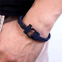 Last inn bildet i Galleri-visningsprogrammet, Flettet-tau armbÄnd med nautisk design