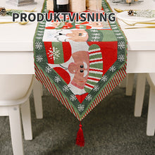 Last inn bildet i Galleri-visningsprogrammet, Julepynt strikket bordløper