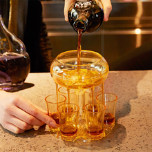 Last inn bildet i Galleri-visningsprogrammet, 6 Shot Glass Dispenser og holder