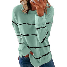 Last inn bildet i Galleri-visningsprogrammet, Kvinner Casual Stripe Pullover