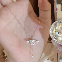 Last inn bildet i Galleri-visningsprogrammet, Rosa Angel Wings Halskjede