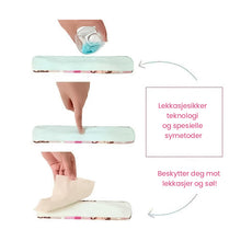 Last inn bildet i Galleri-visningsprogrammet, Vaskbare sanitetsbind laget av bambuskull