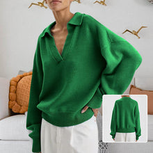 Last inn bildet i Galleri-visningsprogrammet, Strikket genser med krage