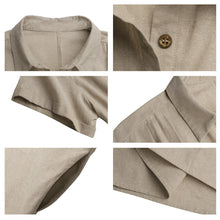 Last inn bildet i Galleri-visningsprogrammet, Ensfarget skjortekjole med lommer