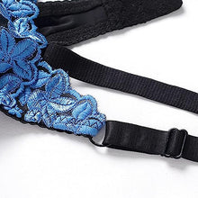 Last inn bildet i Galleri-visningsprogrammet, Brodert blomsterbh i plussstørrelse