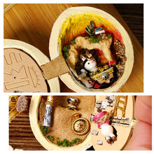 Last inn bildet i Galleri-visningsprogrammet, Kreativ DIY mikroskopisk valnøttformet husmodell