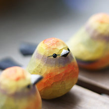 Last inn bildet i Galleri-visningsprogrammet, Fat Chirp Bird Wood Carving Ornament