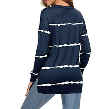 Last inn bildet i Galleri-visningsprogrammet, Kvinner Casual Stripe Pullover