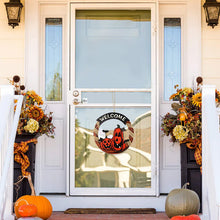 Last inn bildet i Galleri-visningsprogrammet, Halloween Wooden Welcome Hanging Sign
