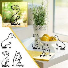 Last inn bildet i Galleri-visningsprogrammet, Hund minimalistisk kunst skulptur