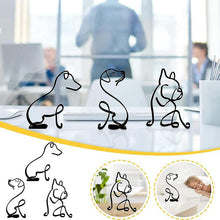 Last inn bildet i Galleri-visningsprogrammet, Hund minimalistisk kunst skulptur