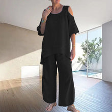 Last inn bildet i Galleri-visningsprogrammet, Rundhalset genserdress i bomullslin