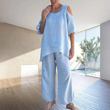 Last inn bildet i Galleri-visningsprogrammet, Rundhalset genserdress i bomullslin