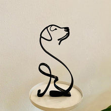 Last inn bildet i Galleri-visningsprogrammet, Hund minimalistisk kunst skulptur