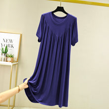 Last inn bildet i Galleri-visningsprogrammet, Super Soft Comfortable Short Sleeve Loose Pajama Dress