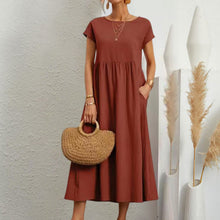 Last inn bildet i Galleri-visningsprogrammet, Sleeveless loose cotton linen dress