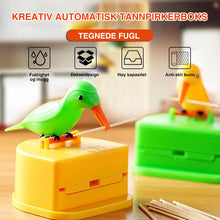 Last inn bildet i Galleri-visningsprogrammet, Kreativ automatisk tannpirkerboks tegneseriefugl