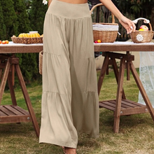 Last inn bildet i Galleri-visningsprogrammet, Ensfarget uformelt bukser med brede ben for kvinner