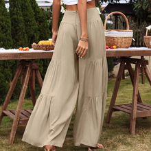 Last inn bildet i Galleri-visningsprogrammet, Ensfarget uformelt bukser med brede ben for kvinner