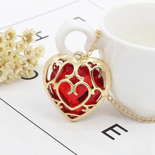 Last inn bildet i Galleri-visningsprogrammet, Halskjede og øredobber med hule hjertekrystaller
