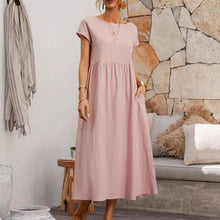 Last inn bildet i Galleri-visningsprogrammet, Sleeveless loose cotton linen dress