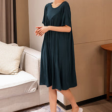 Last inn bildet i Galleri-visningsprogrammet, Super Soft Comfortable Short Sleeve Loose Pajama Dress