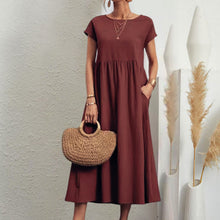 Last inn bildet i Galleri-visningsprogrammet, Sleeveless loose cotton linen dress