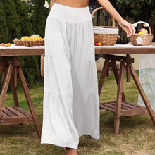 Last inn bildet i Galleri-visningsprogrammet, Ensfarget uformelt bukser med brede ben for kvinner