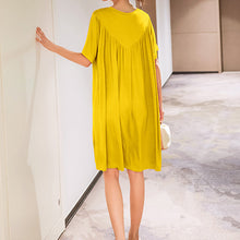 Last inn bildet i Galleri-visningsprogrammet, Super Soft Comfortable Short Sleeve Loose Pajama Dress