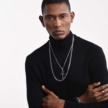 Last inn bildet i Galleri-visningsprogrammet, Menns gamel egyptisk kors halskjede i rustfritt stål(Gratis frakt)