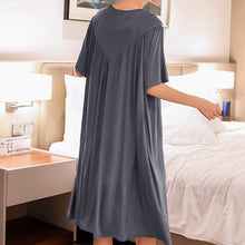Last inn bildet i Galleri-visningsprogrammet, Super Soft Comfortable Short Sleeve Loose Pajama Dress