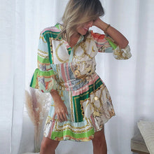 Last inn bildet i Galleri-visningsprogrammet, Bohemsk kjole med trykk