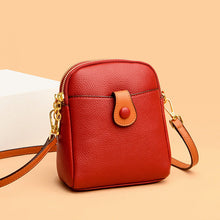 Last inn bildet i Galleri-visningsprogrammet, Liten firkantet veske med enkelt skulderstropp og kontrastfarger