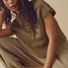 Last inn bildet i Galleri-visningsprogrammet, Ensfarget strikket todelt sett for kvinner