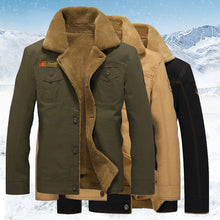 Last inn bildet i Galleri-visningsprogrammet, Overdimensjonert pluss fleece militærjakke