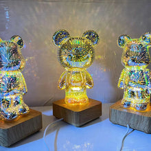 Last inn bildet i Galleri-visningsprogrammet, 3D Fireworks Bear Lights