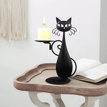 Last inn bildet i Galleri-visningsprogrammet, Black Cat lysestake