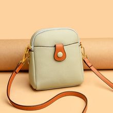 Last inn bildet i Galleri-visningsprogrammet, Liten firkantet veske med enkelt skulderstropp og kontrastfarger