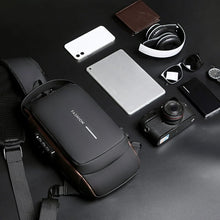 Last inn bildet i Galleri-visningsprogrammet, USB Charging Sports Sling Anti-tyveri skulderveske