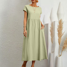Last inn bildet i Galleri-visningsprogrammet, Sleeveless loose cotton linen dress