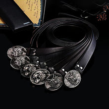 Last inn bildet i Galleri-visningsprogrammet, Mote punk menns belte i ekte skinn