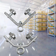 Last inn bildet i Galleri-visningsprogrammet, Vinkeljernskinne hengende wire trinse